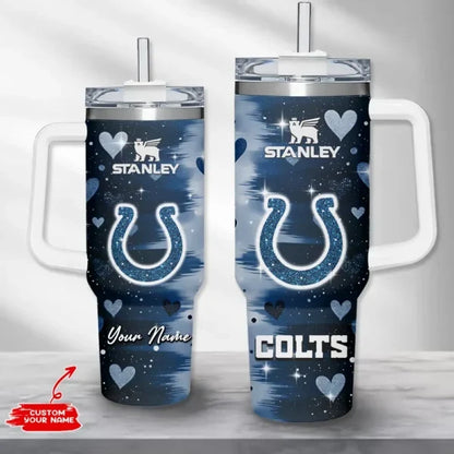[SPECIAL OFFER] NEW CUSTOMIZED NFL17 IDC INDIANAPOLIS COLTS HALLOWEEN  40OZ TUMBLER