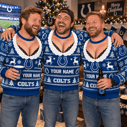 [SPECIAL OFFER] NEW CUSTOMIZED NFL17 IDC INDIANAPOLIS COLTS FUNNY CHRISTMAS UNISEX SWEATSHIRT