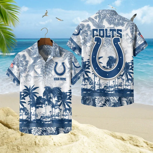 [SPECIAL OFFER] NEW CUSTOMIZED NFL17 IDC INDIANAPOLIS COLTS UNISEX HAWAIIAN SHIRT