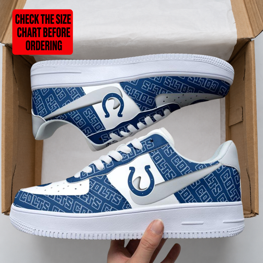 [SPECIAL OFFER] NEW CUSTOMIZED NFL17 IDC INDIANAPOLIS COLTS AF1 SHOES