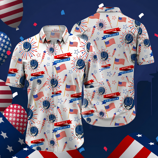 [SPECIAL OFFER] NEW CUSTOMIZED NFL17 IDC INDIANAPOLIS COLTS PATRIOTIC 250 USA HAWAIIAN SHIRT
