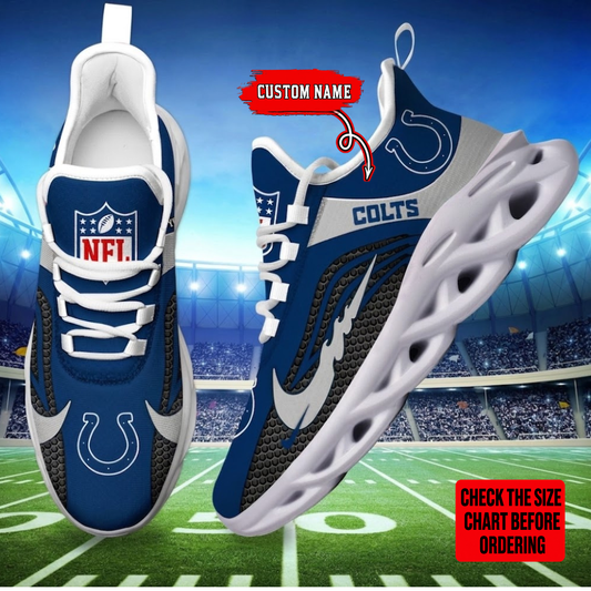 [SPECIAL OFFER] NEW CUSTOMIZED NFL17 IDC INDIANAPOLIS COLTS UNISEX CLUNKY SNEAKERS