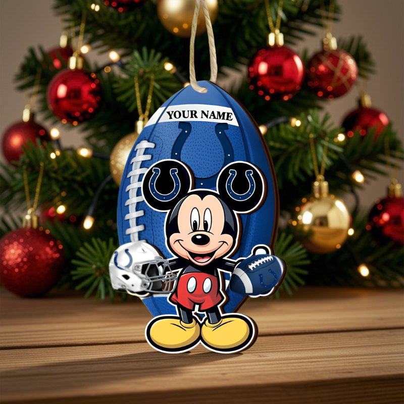 [SPECIAL OFFER] NEW CUSTOMIZED NFL17 IDC INDIANAPOLIS COLTS CHRISTMAS ACRYLIC ORNAMENT