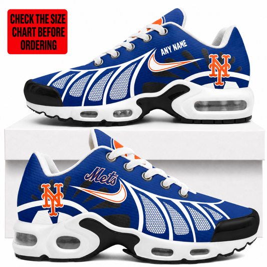 [FLASH SALE] NEW CUSTOMIZED MLB17 NYM NEW YORK METS AIR MAX PLUS SNEAKERS