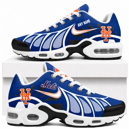 [FLASH SALE] NEW CUSTOMIZED MLB17 NYM NEW YORK METS AIR MAX PLUS SNEAKERS