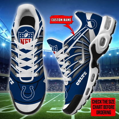 [SPECIAL OFFER] NEW CUSTOMIZED NFL17 IDC INDIANAPOLIS COLTS AIR MAX PLUS SNEAKERS