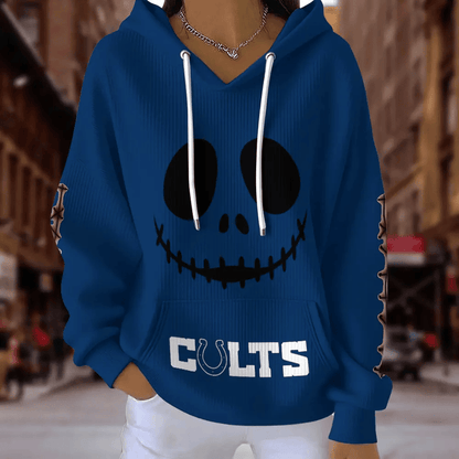 [SPECIAL OFFER] NEW CUSTOMIZED NFL17 IDC INDIANAPOLIS COLTS RIBBED HOODIE & SWEATSHIRT
