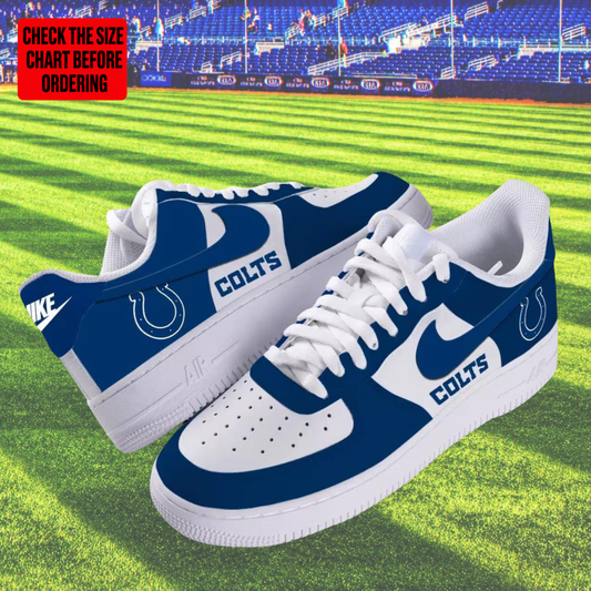 [SPECIAL OFFER] NEW CUSTOMIZED NFL17 IDC INDIANAPOLIS COLTS AF1 SHOES