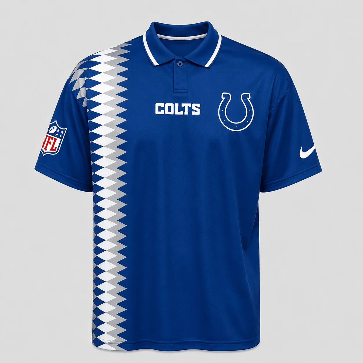 [SPECIAL OFFER] NEW CUSTOMIZED NFL17 IDC INDIANAPOLIS COLTS POLO SHIRT