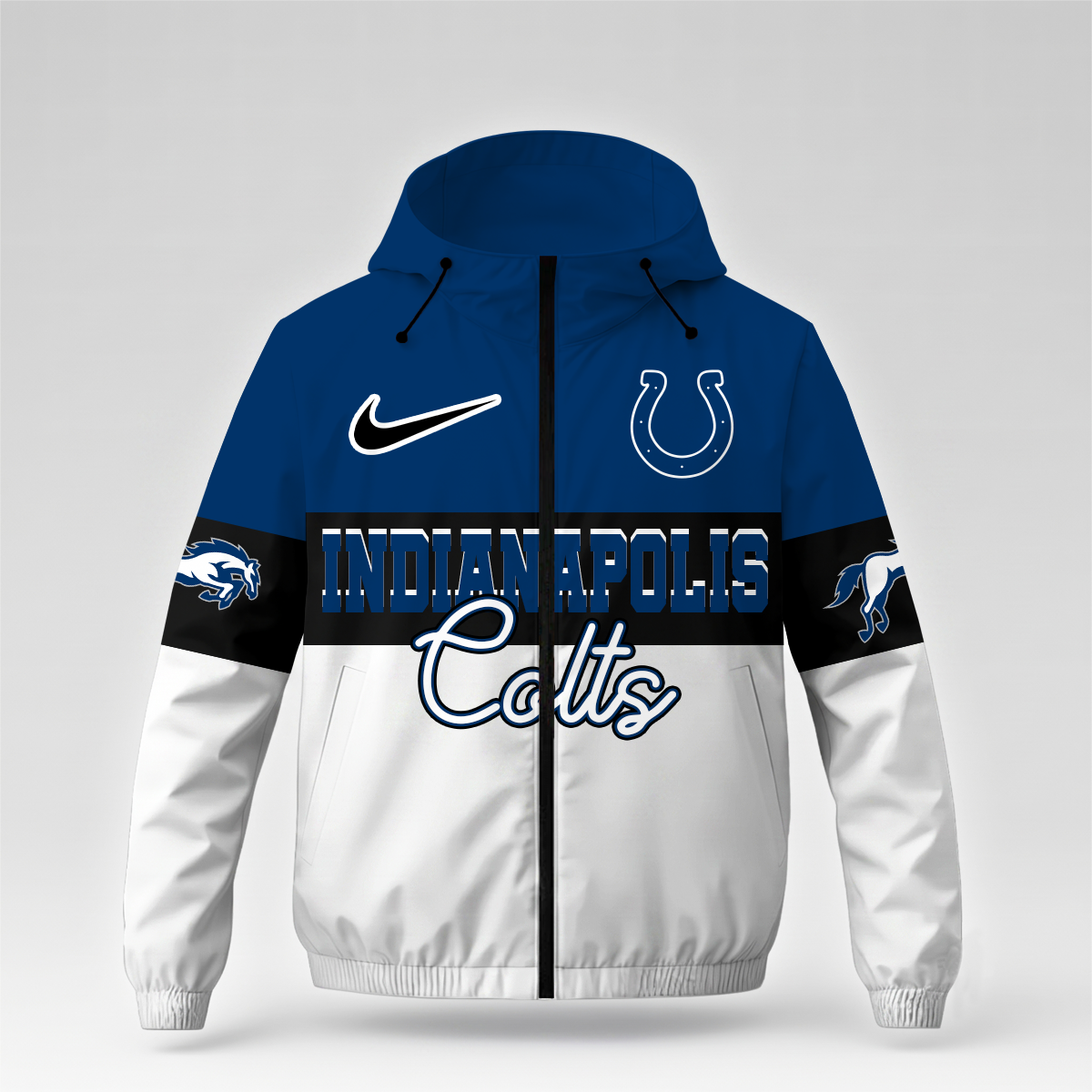 [SPECIAL OFFER] NEW CUSTOMIZED NFL17 IDC INDIANAPOLIS COLTS WINDBREAKER JACKET