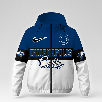 [SPECIAL OFFER] NEW CUSTOMIZED NFL17 IDC INDIANAPOLIS COLTS WINDBREAKER JACKET