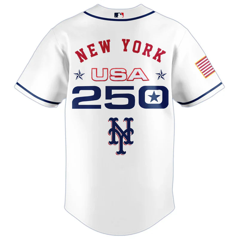 [FLASH SALE] NEW CUSTOMIZED MLB17 NYM NEW YORK METS BASEBALL JERSEY