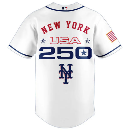 [FLASH SALE] NEW CUSTOMIZED MLB17 NYM NEW YORK METS BASEBALL JERSEY