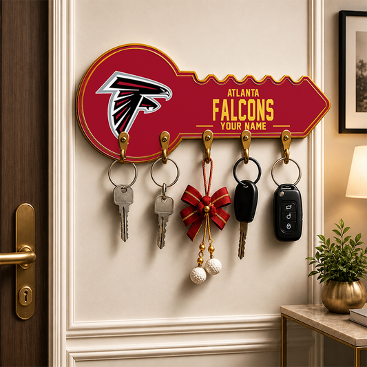 [SPECIAL OFFER] NEW CUSTOMIZED NFL18 ATF ATLANTA FALCONS WALL KEY HOLDER FOR HOME