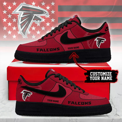 LIMITED EDITION - NEW CUSTOMIZED NFL18 ATF AT FALCONS AF1 SNEAKERS