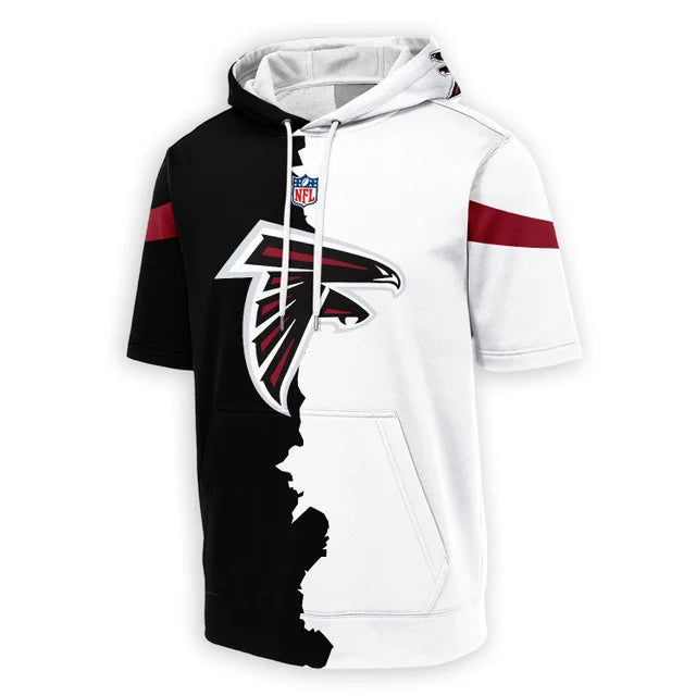 [SPECIAL OFFER] NEW CUSTOMIZED NFL18 ATF ATLANTA FALCONS SHORT SLEEVE HOODIE T-SHIRT