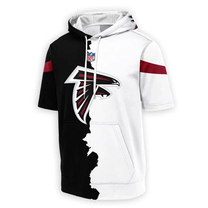 [SPECIAL OFFER] NEW CUSTOMIZED NFL18 ATF ATLANTA FALCONS SHORT SLEEVE HOODIE T-SHIRT