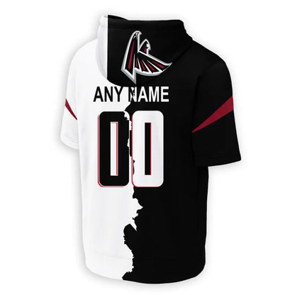 [SPECIAL OFFER] NEW CUSTOMIZED NFL18 ATF ATLANTA FALCONS SHORT SLEEVE HOODIE T-SHIRT