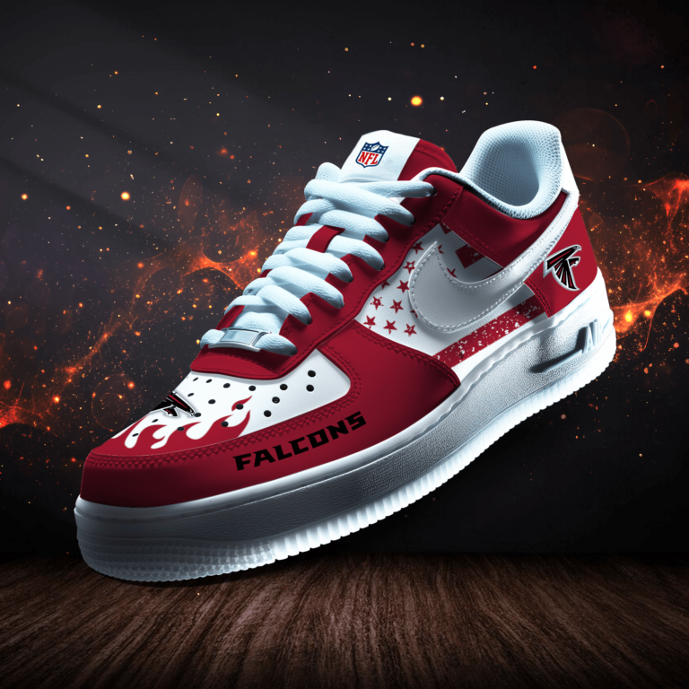 LIMITED EDITION - NEW CUSTOMIZED NFL18 ATF ATLANTA FALCONS AF1 SNEAKERS