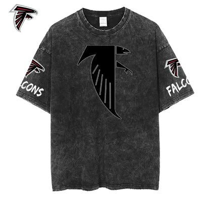 [SPECIAL OFFER] NEW CUSTOMIZED NFL18 ATF ATLANTA FALCONS MULTICOLOR WASHED TEE