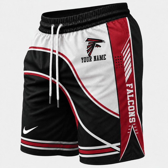 [SPECIAL OFFER] NEW CUSTOMIZED NFL18 ATF ATLANTA FALCONS SHORT PANTS