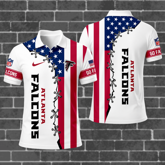 [SPECIAL OFFER] NEW CUSTOMIZED NFL18 ATF ATLANTA FALCONS POLO SHIRT