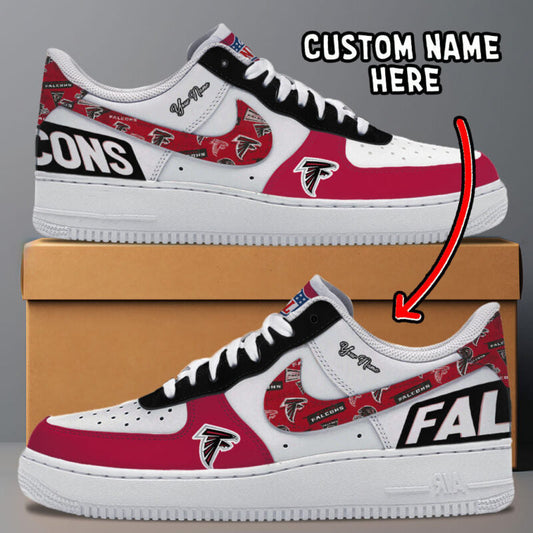 LIMITED EDITION - NEW CUSTOMIZED NFL18 ATF ATLANTA FALCONS AF1 SNEAKERS
