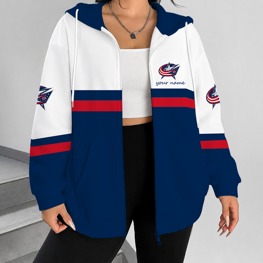 [SUPER SALE] NEW CUSTOMIZED NHL18 CBJ COLUMBUS BLUE JACKETS T-SHIRT, HOODIE, ZIP HOODIE