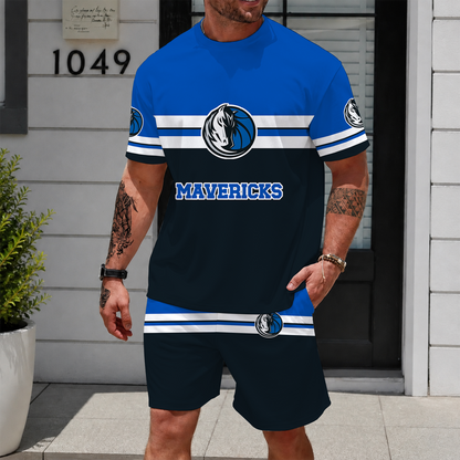 [HOT DEAL] NEW CUSTOMIZED NBA18 DMA DALLAS MAVERICKS UNISEX T-SHIRT & SHORTS SET
