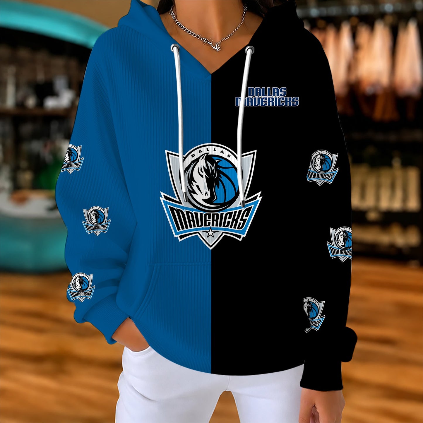 [HOT DEAL] NEW CUSTOMIZED NBA18 DMA DALLAS MAVERICKS  RIBBED HOODIE & SWEATSHIRT