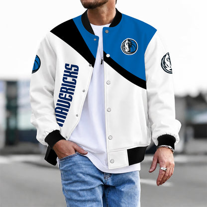 [HOT DEAL] NEW CUSTOMIZED NBA18 DMA DALLAS MAVERICKS BASEBALL JACKET, SATIN VARSITY JACKET
