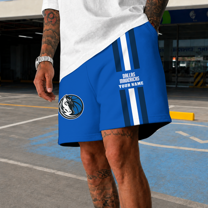 [HOT DEAL] NEW CUSTOMIZED NBA18 DMA DALLAS MAVERICKS SHORT PANTS