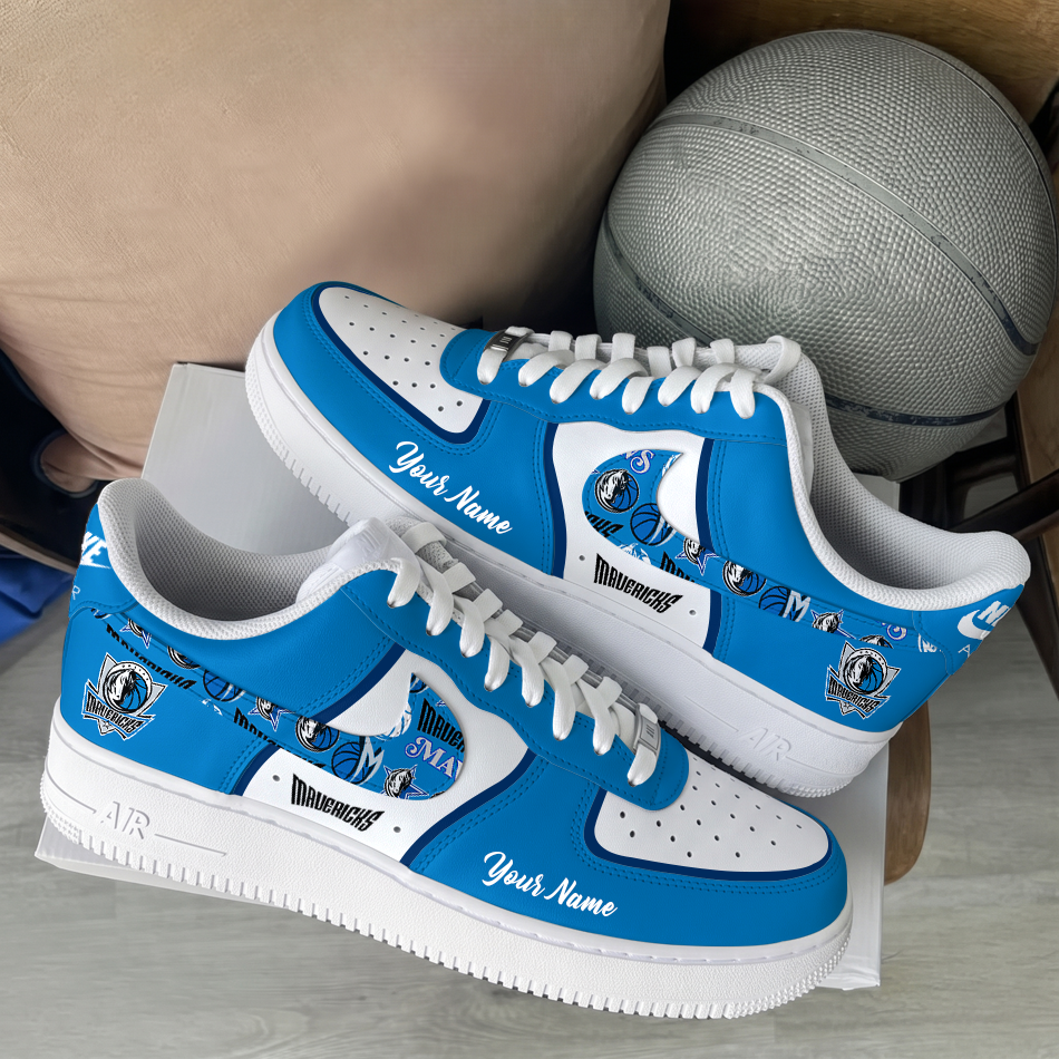 [HOT DEAL] NEW CUSTOMIZED NBA18 DMA DALLAS MAVERICKS AF1 SHOES