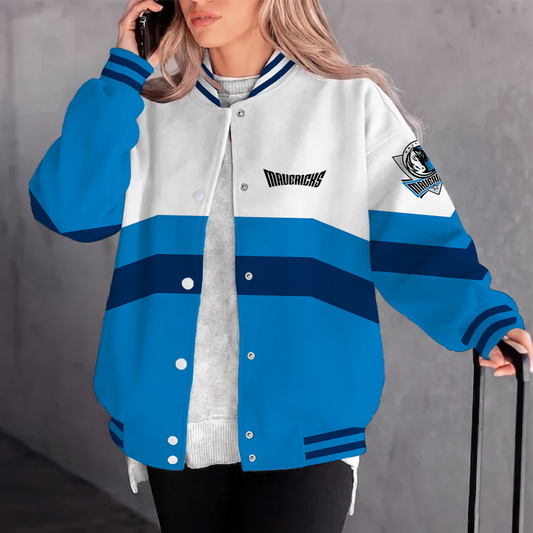 [HOT DEAL] NEW CUSTOMIZED NBA18 DMA DALLAS MAVERICKS BASEBALL JACKET, SATIN VARSITY JACKET