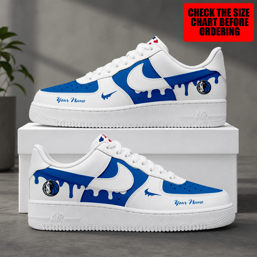 [HOT DEAL] NEW CUSTOMIZED NBA18 DMA DALLAS MAVERICKS AF1 SHOES