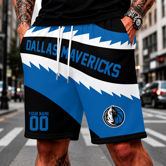[HOT DEAL] NEW CUSTOMIZED NBA18 DMA DALLAS MAVERICKS SHORT PANTS
