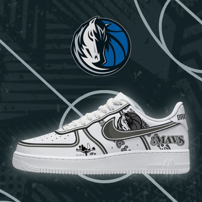[HOT DEAL] NEW CUSTOMIZED NBA18 DMA DALLAS MAVERICKS AF1 SHOES