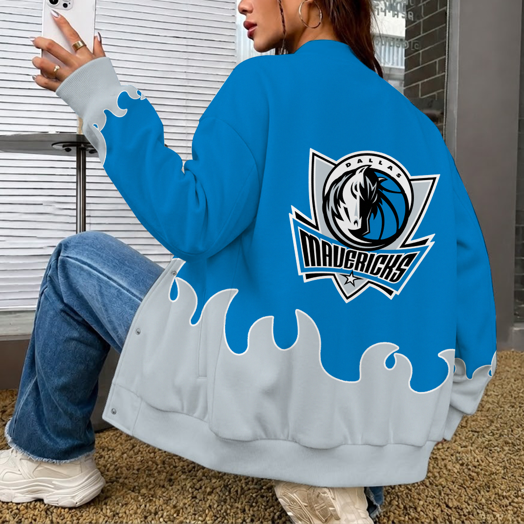 [HOT DEAL] NEW CUSTOMIZED NBA18 DMA DALLAS MAVERICKS BASEBALL JACKET, SATIN VARSITY JACKET