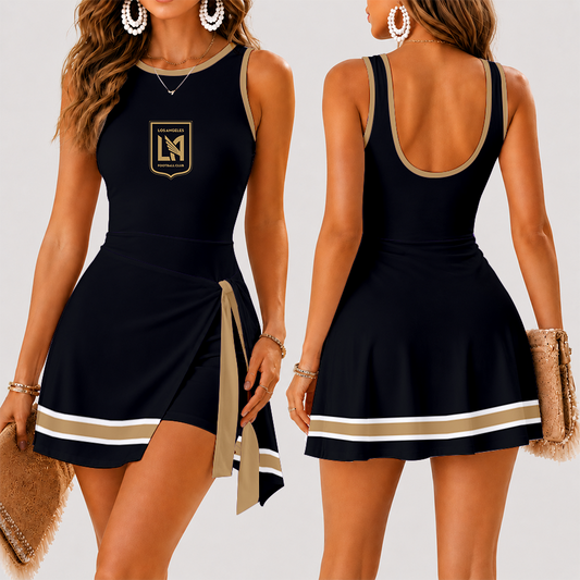 [FAN EXCLUSIVE] NEW CUSTOMIZED MLS18 LAF LOS ANGELES FC WOMEN'S SUMMER SKORT DRESS