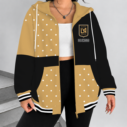 [FAN EXCLUSIVE] NEW CUSTOMIZED MLS18 LAF LOS ANGELES FC ZIP HOODIE