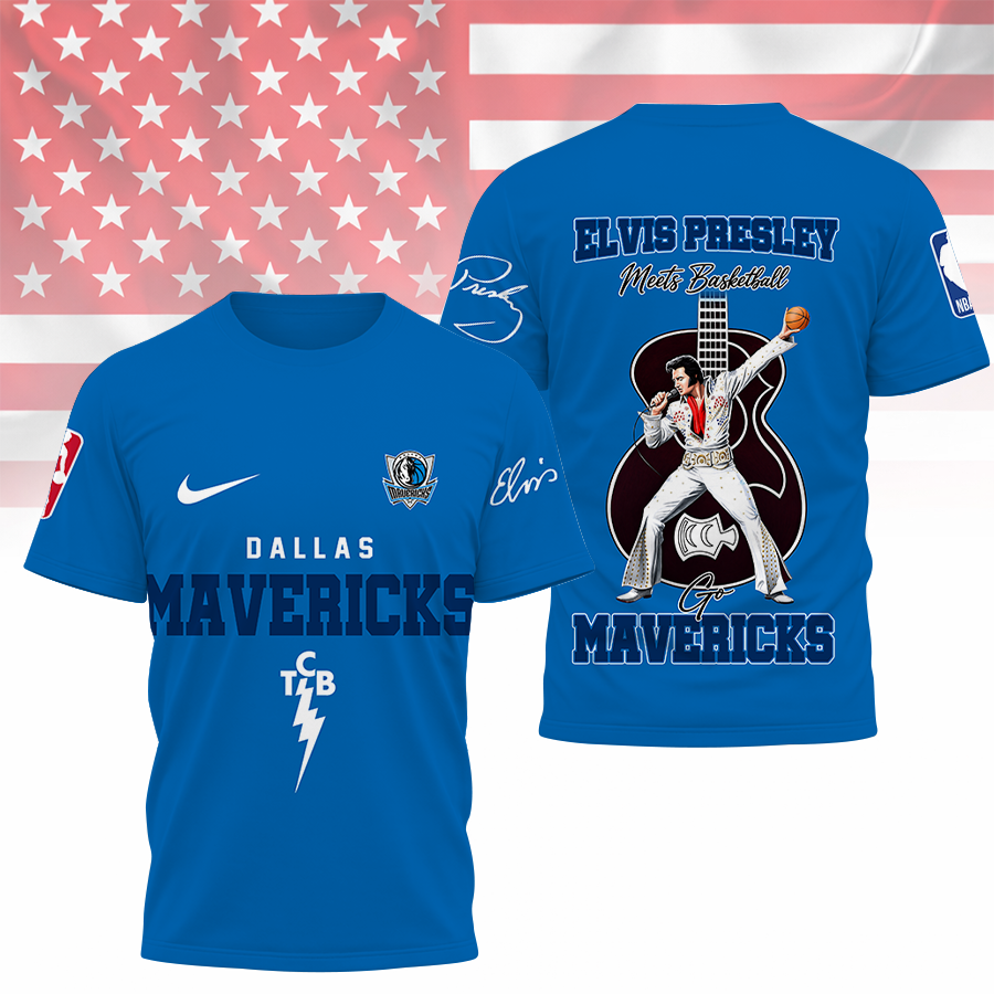 [HOT DEAL] NEW CUSTOMIZED NBA18 DMA DALLAS MAVERICKS X ELVIS PRESLEY T-SHIRT, HOODIE, ZIP HOODIE