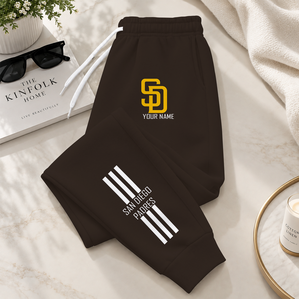 [FLASH SALE] NEW CUSTOMIZED MLB18 SDP SAN DIEGO PADRES SWEATPANTS