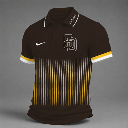 [FLASH SALE] NEW CUSTOMIZED MLB18 SDP SAN DIEGO PADRES POLO SHIRT