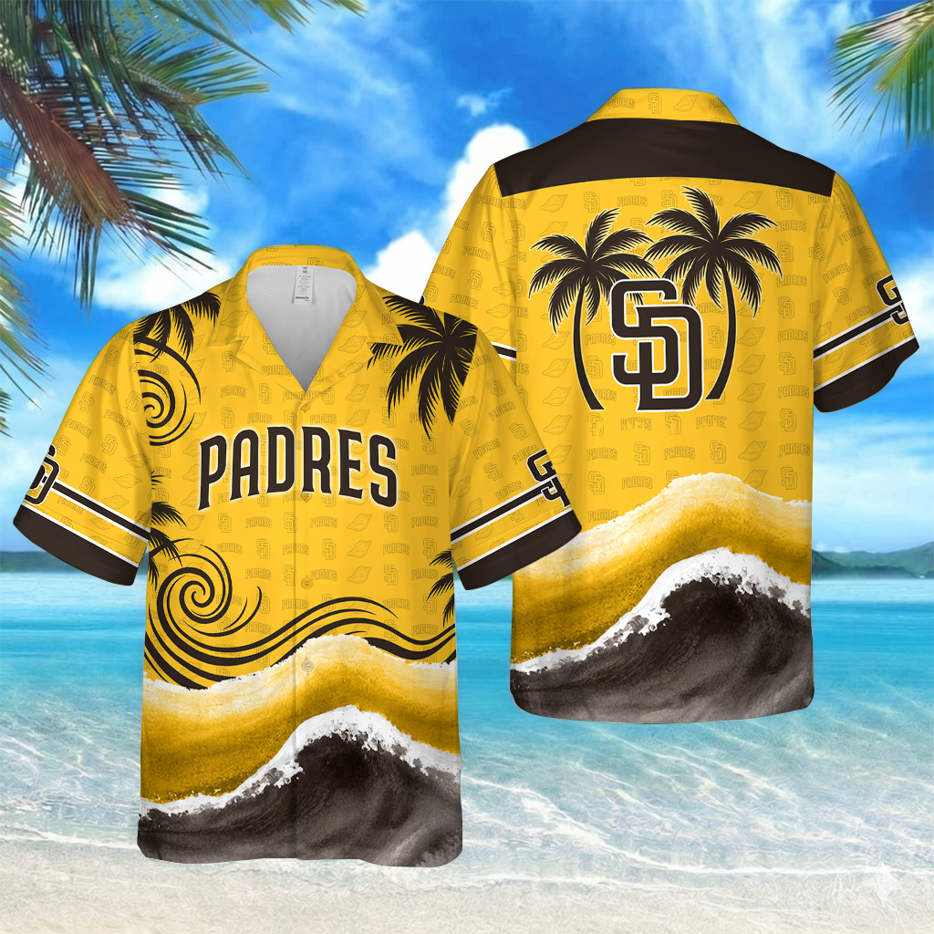 [FLASH SALE] NEW CUSTOMIZED MLB18 SDP SAN DIEGO PADRES UNISEX HAWAIIAN SHIRT