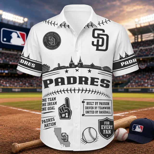[FLASH SALE] NEW CUSTOMIZED MLB18 SDP SAN DIEGO PADRES UNISEX HAWAIIAN SHIRT