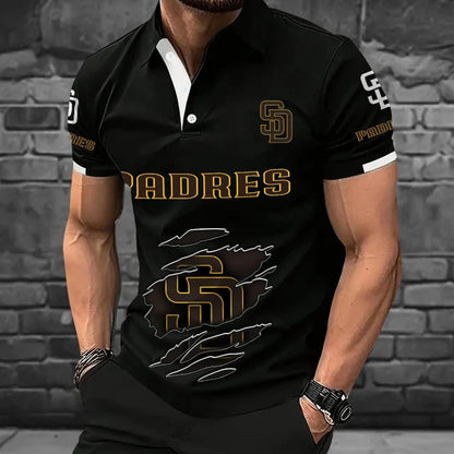 [FLASH SALE] NEW CUSTOMIZED MLB18 SDP SAN DIEGO PADRES POLO SHIRT