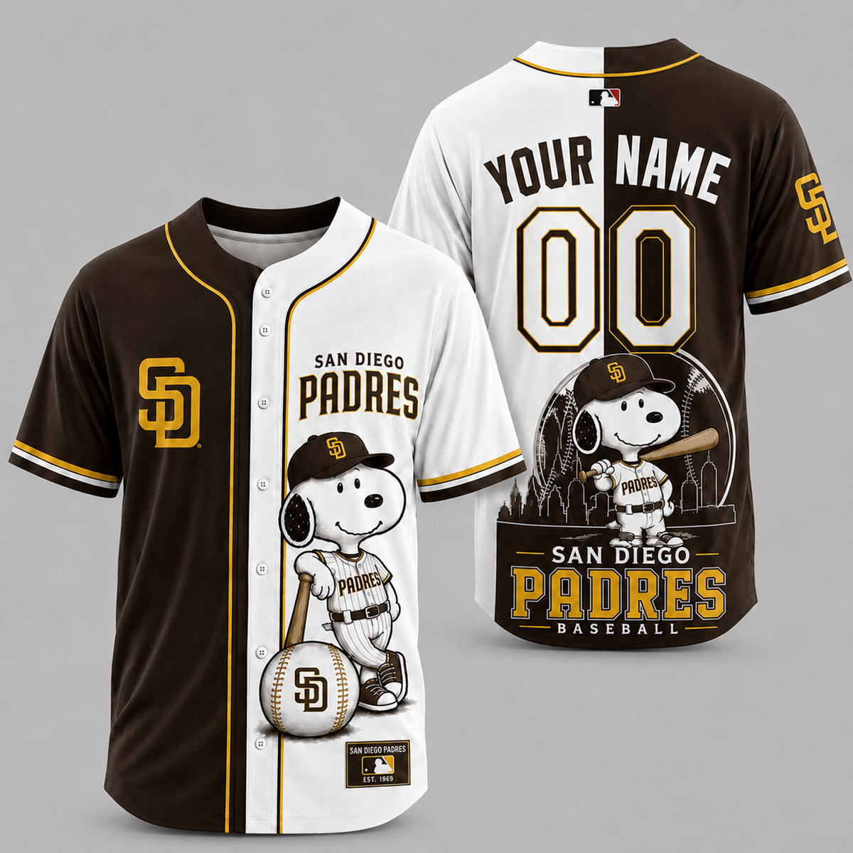 [FLASH SALE] NEW CUSTOMIZED MLB18 SDP SAN DIEGO PADRES BASEBALL JERSEY