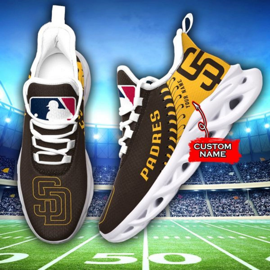 [FLASH SALE] NEW CUSTOMIZED MLB18 SDP SAN DIEGO PADRES MAX SOUL SHOES