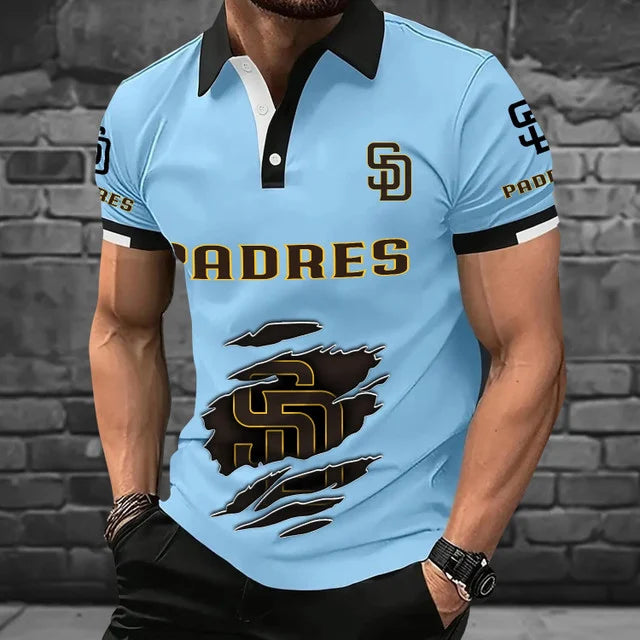 [FLASH SALE] NEW CUSTOMIZED MLB18 SDP SAN DIEGO PADRES POLO SHIRT