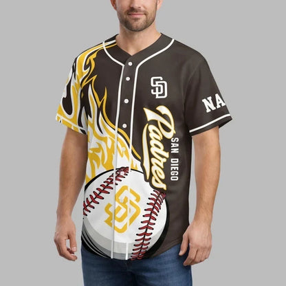 [FLASH SALE] NEW CUSTOMIZED MLB18 SDP SAN DIEGO PADRES BASEBALL JERSEY